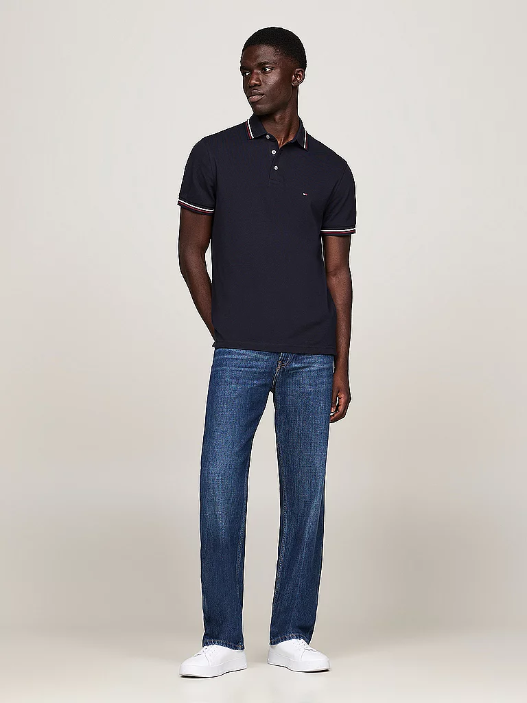 Tommy Hilfiger Polo à Manches Courtes Tipped Slim Fit Desert Sky M Homme 3